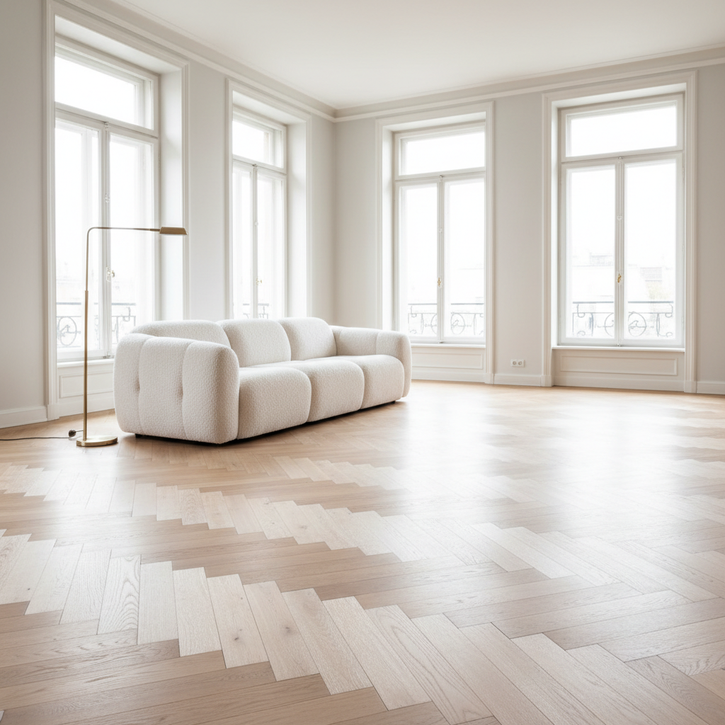 Parquet Blanc Salon : L'Élégance Lumineuse à Votre Portée