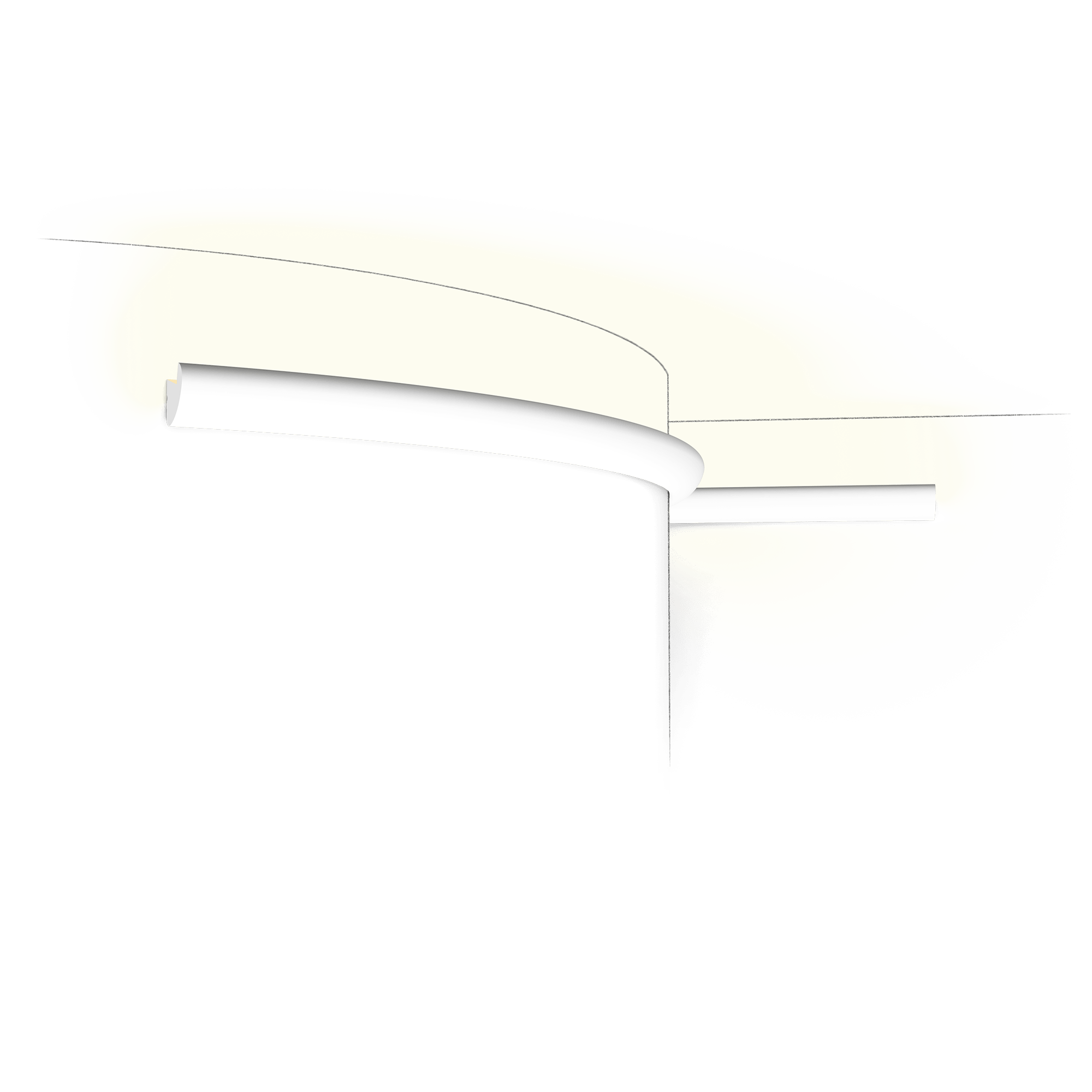 CX188F - Éclairage indirect à peindre Flexible
