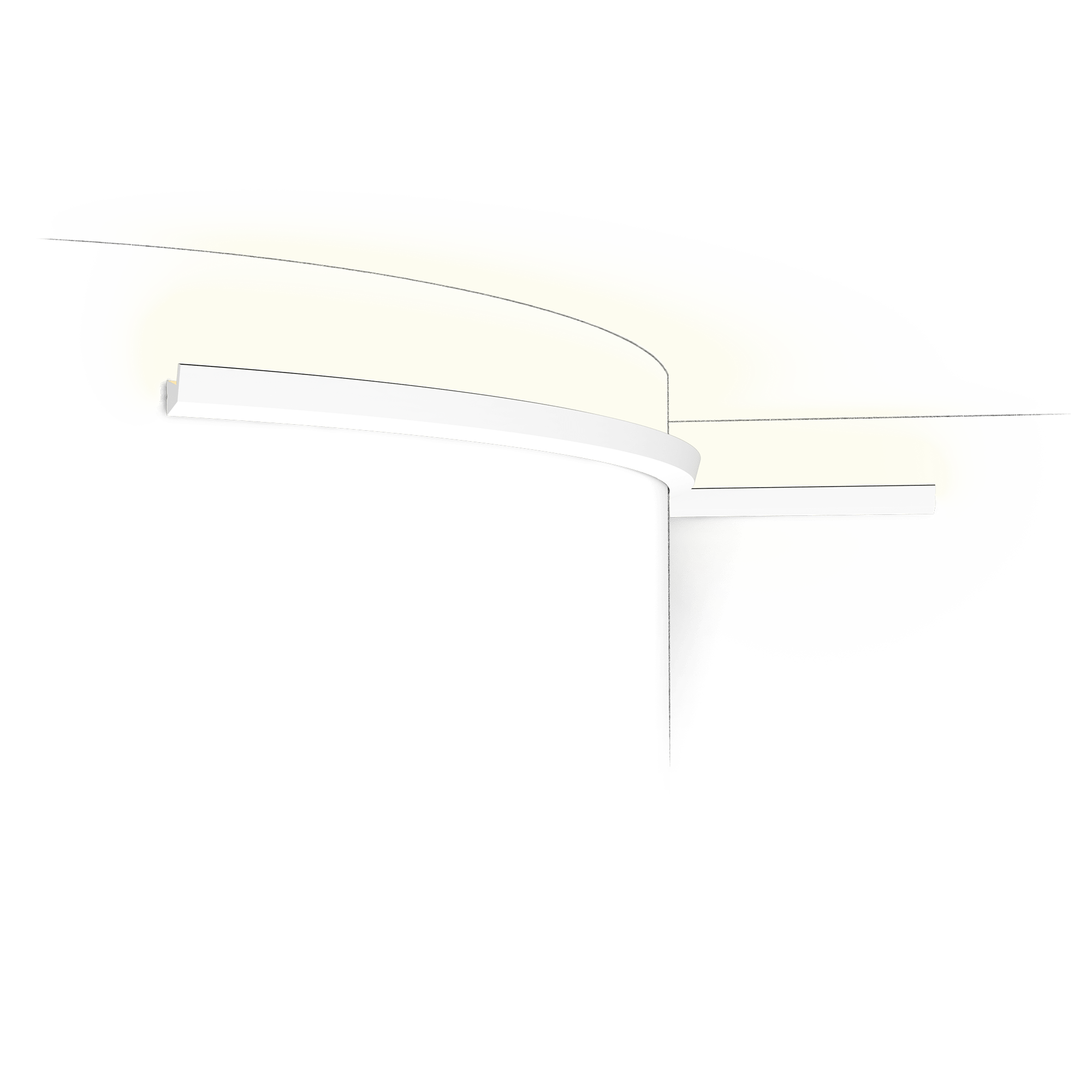 CX189F - Éclairage indirect à peindre Flexible