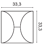 Circle - Bardage & Panneau 3D à peindre — détail technique