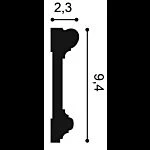 Chambranle de porte à peindre — détail technique