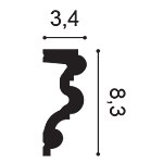 Moulure à peindre Flexible — détail technique