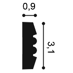 Moulure à peindre — détail technique