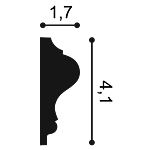 Moulure à peindre — détail technique
