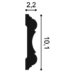 Moulure à peindre — détail technique