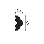 Moulure à peindre — détail technique