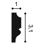 Moulure à peindre — détail technique