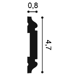 Moulure à peindre — détail technique