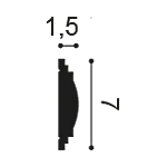 Moulure à peindre — détail technique