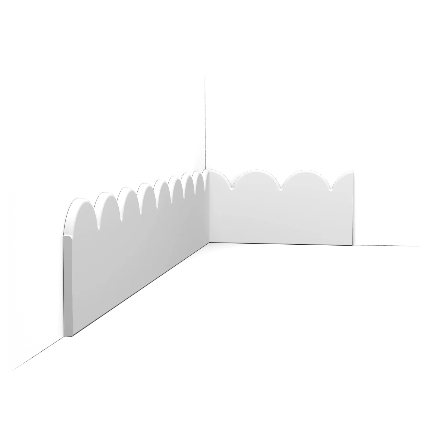 S425 SCALLOP - Plinthe ou Corniche à peindre
