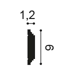 Moulure à peindre flexible — détail technique