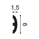 Moulure à peindre flexible — détail technique