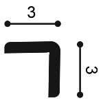 Cornière à peindre — détail technique