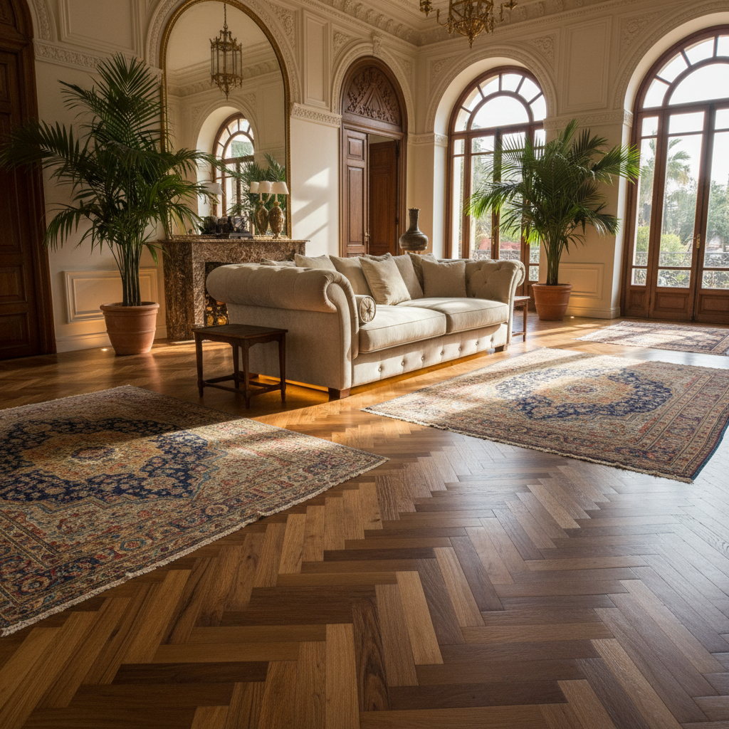 اختيار أفضل أرضية خشبية للصالون: دليل شامل