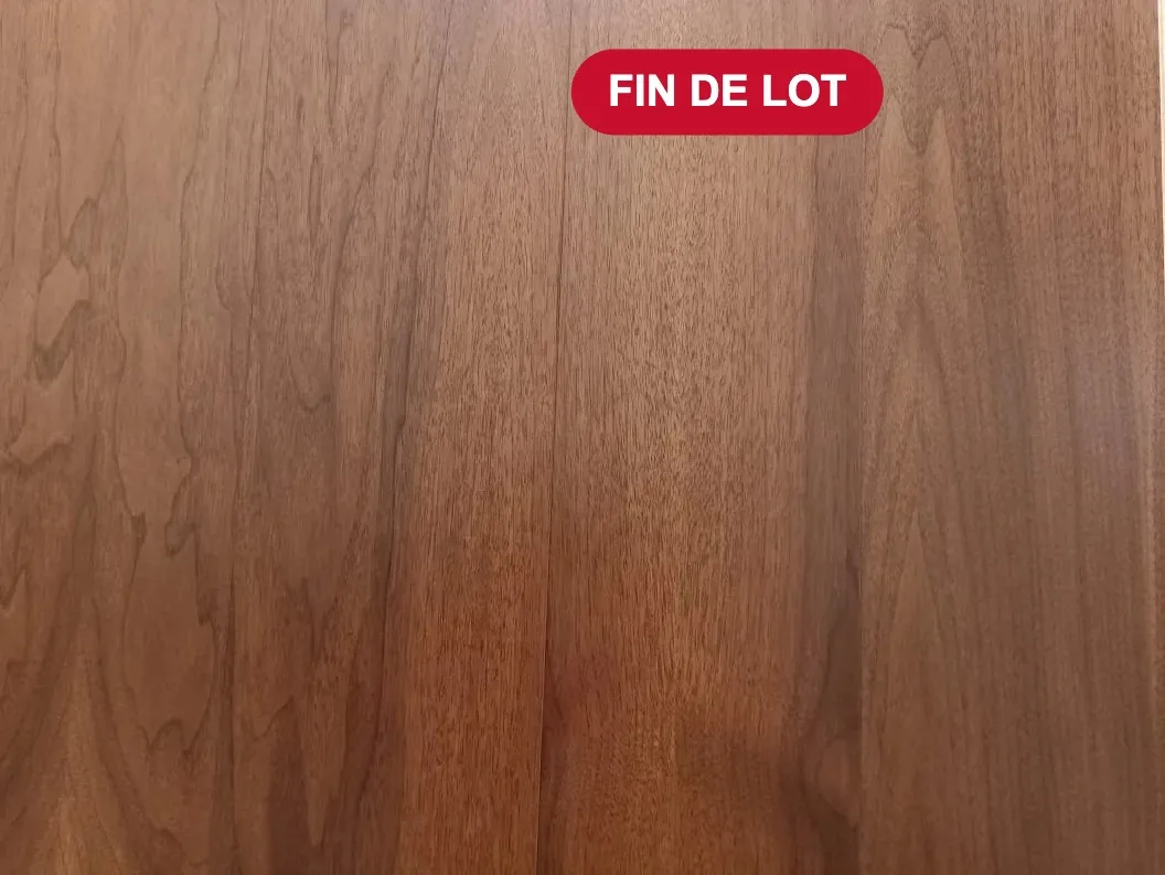Parquet feuille de bois Noyer Smoked Walnut lisse 190×1203