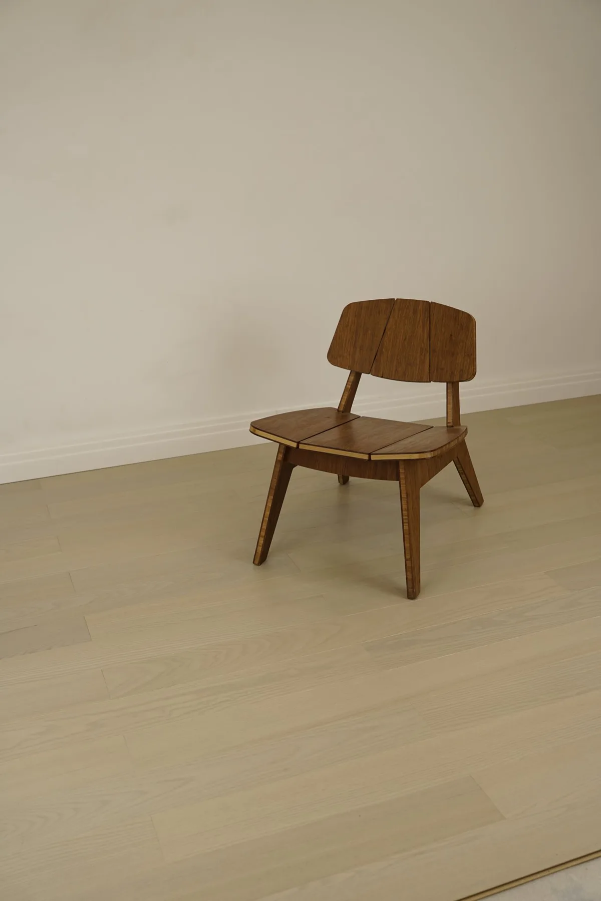 Parquet feuille de bois Chêne Cotton Triba brossé 124×1203 view 3