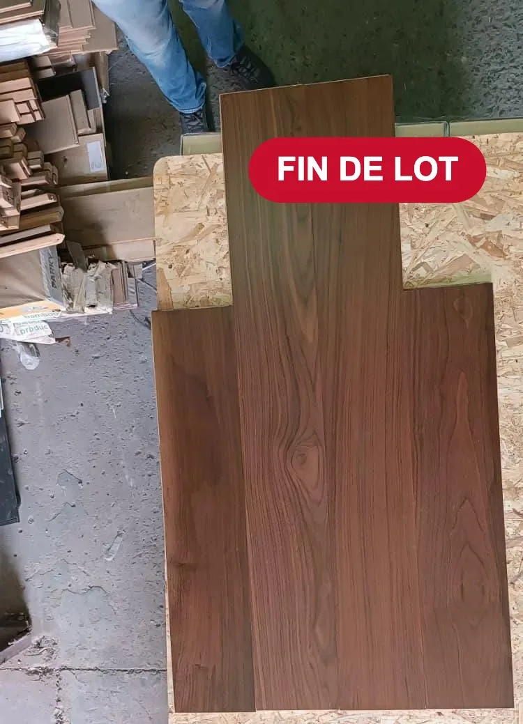 Parquet feuille de bois Noyer Mokka 165 mm