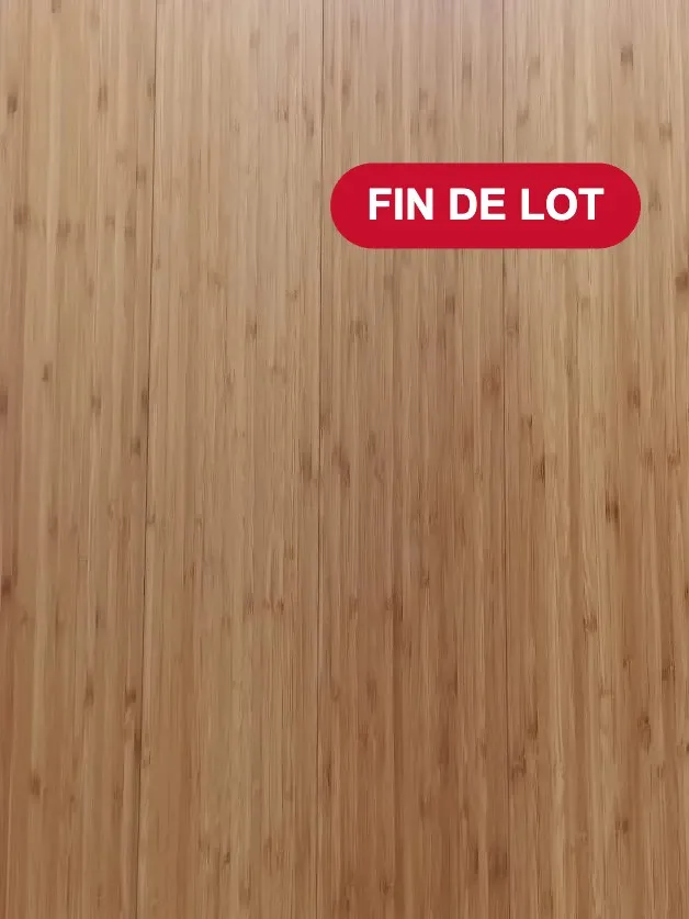 Parquet feuille de bois Bambou Steamed lisse 124×1203