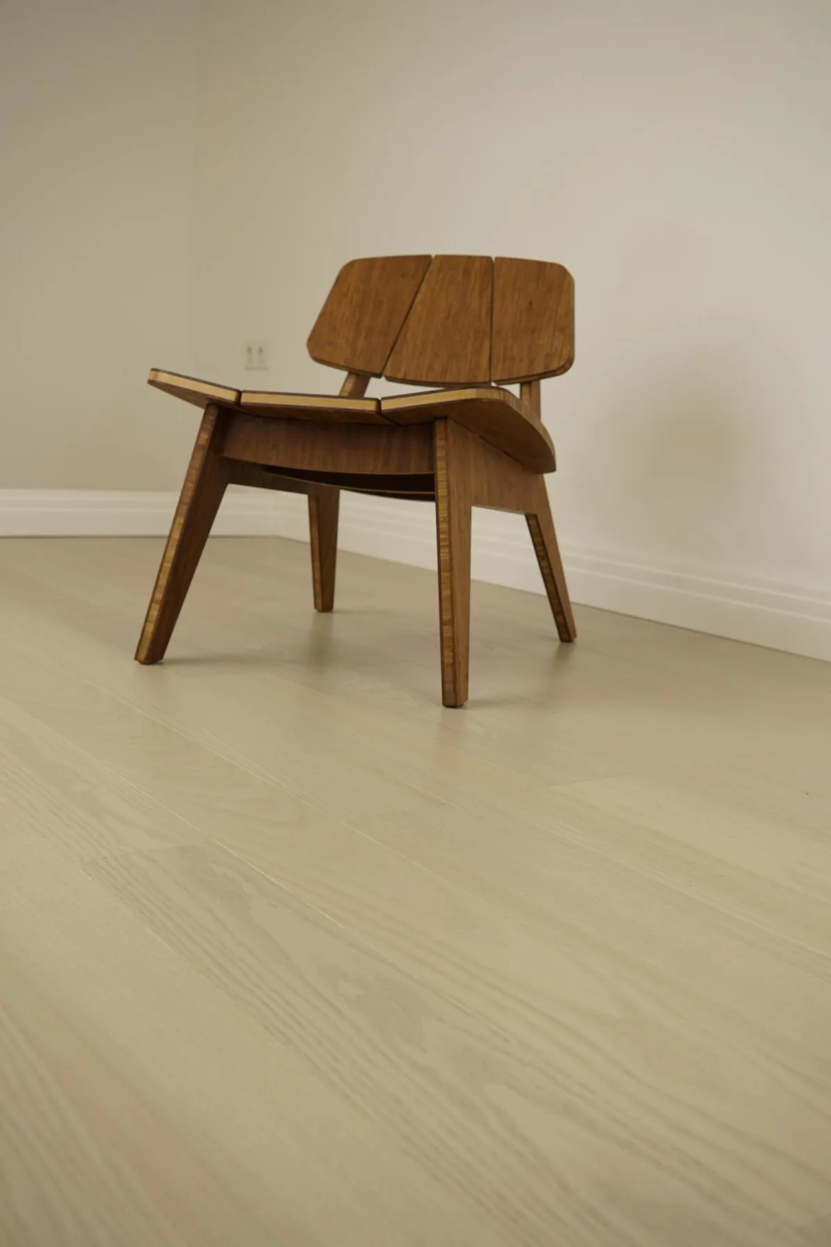 Parquet feuille de bois Chêne Cotton Triba brossé 124×1203